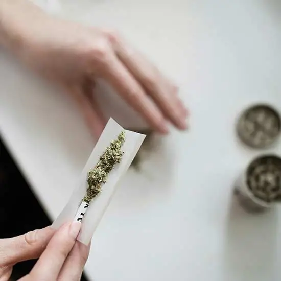 A joint being rolled