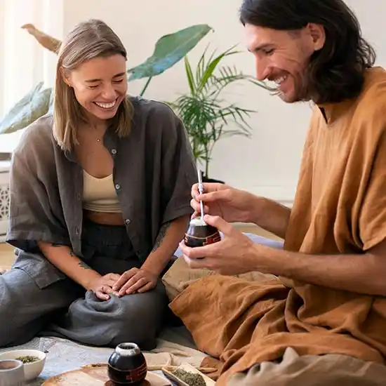 Friendship Day Special ideas from 7Engines - a man and a woman making some cannabis-infused product to taste