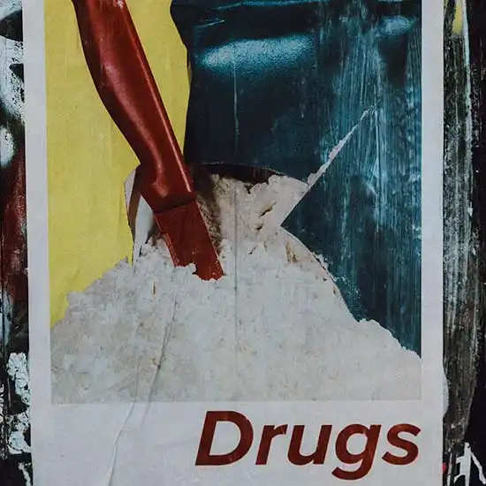 Poster from the era of the war on drugs