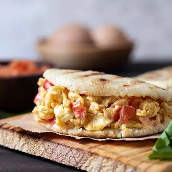 Egg-stuffed tortilla as a Cannabis infused breakfast