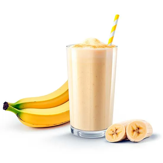 Banana smoothie, one example of a convenient Cannabis-Infused Breakfast