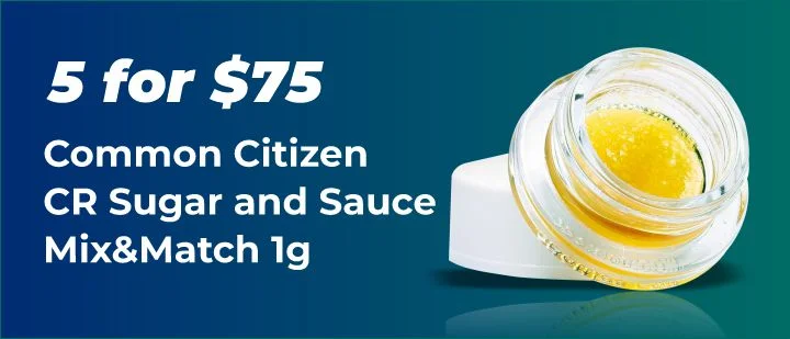 5 for $75 common citizen CR sugar and sauce mix & match 1g