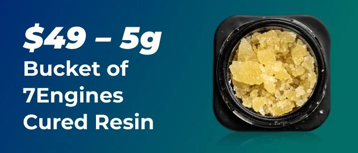 $49 - 5 grams bucket of 7engines cured resin