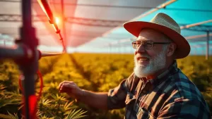 Cannabis farming doing by experience old man main image